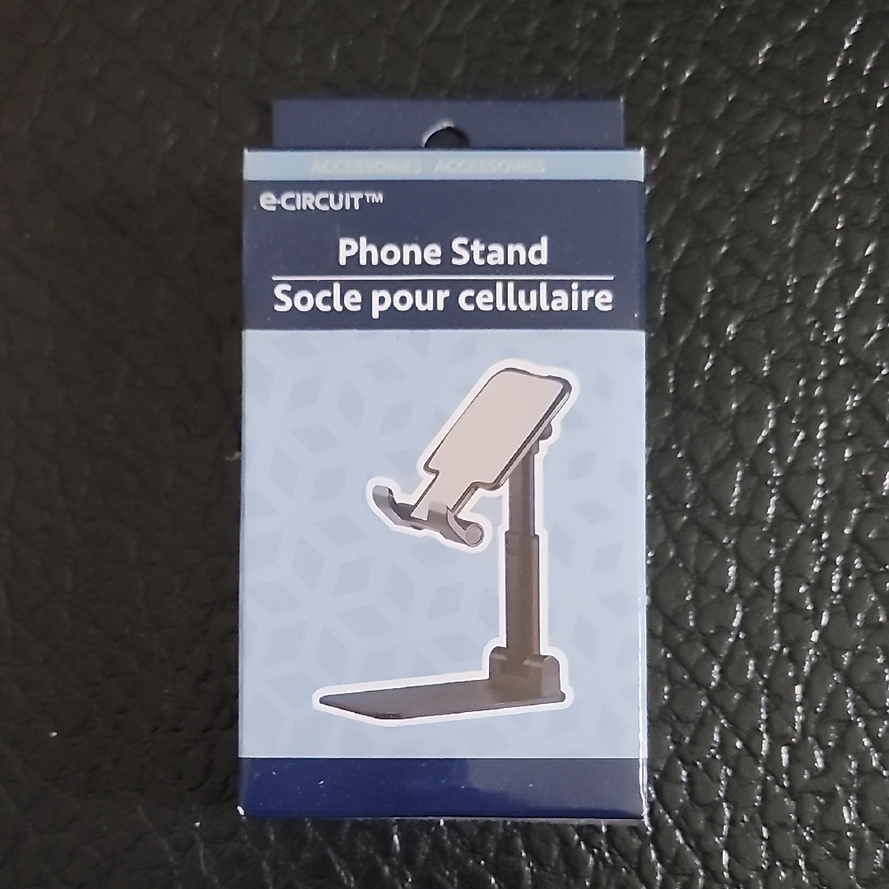 eCircuit Black Durable Adjustable Phone Stand